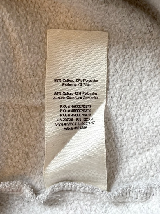 Aritzia's Wilfred Free Grey Floral Embroidered "free" Sweatshirt Women's L - Picture 6 of 6